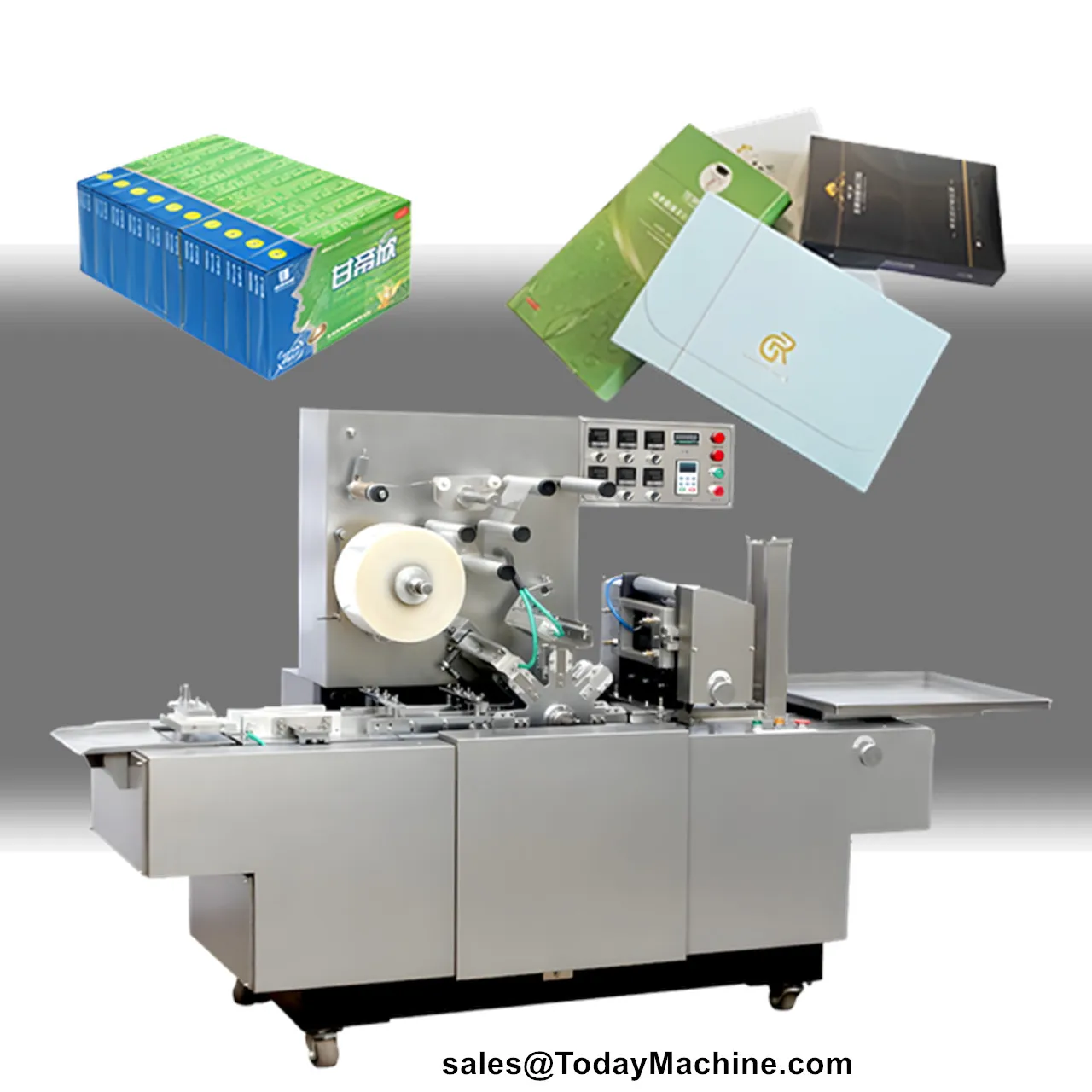 Perfume Tea Box Cosmetic Mask Carton Cellophane 3D Transparent Film Wrapping Machine