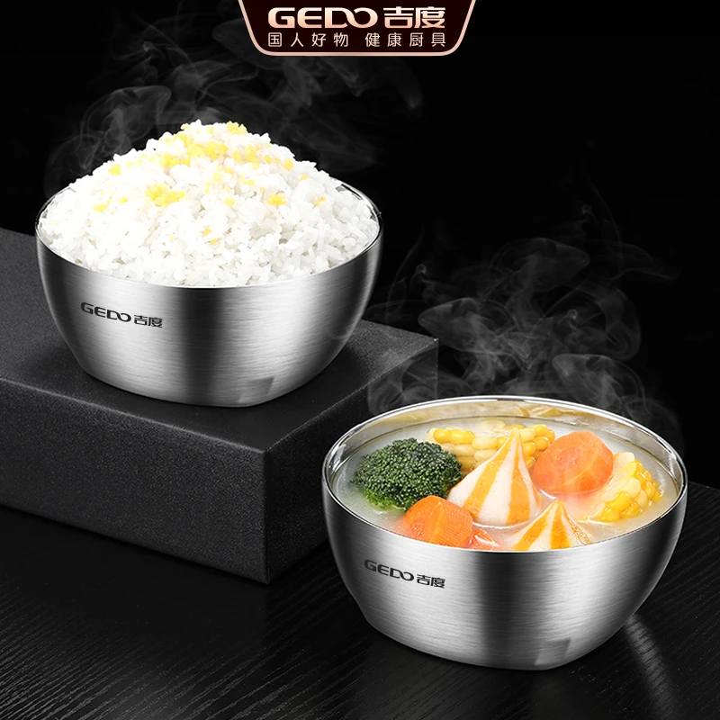 Сертификат LFGB, детская миска из нержавеющей стали 304, устойчивая к падению, диаметр 13.5 см