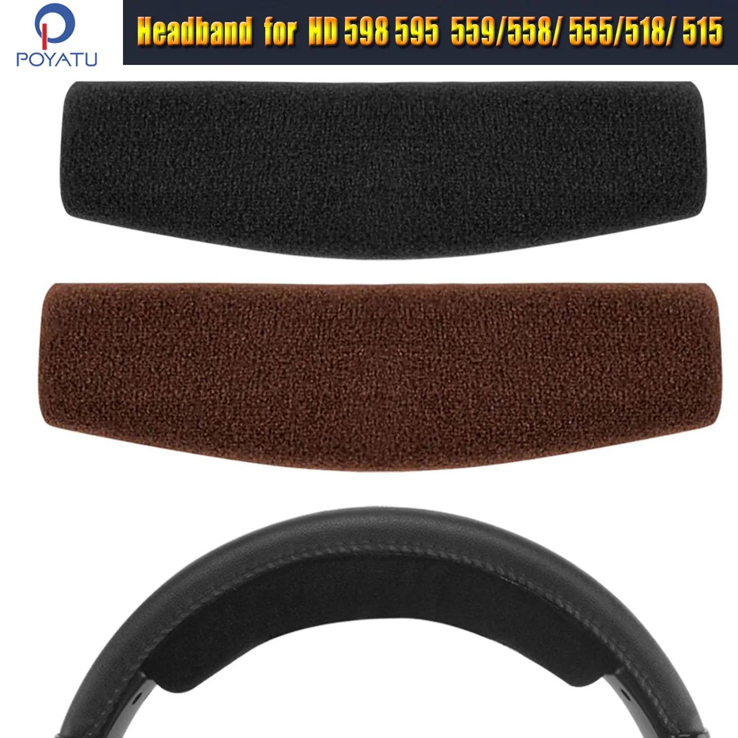 

Подушечка на голову для Sennheiser HD 598/598SE/598CS/595/569/559/558/555/518/515, сменный ремешок для наушников