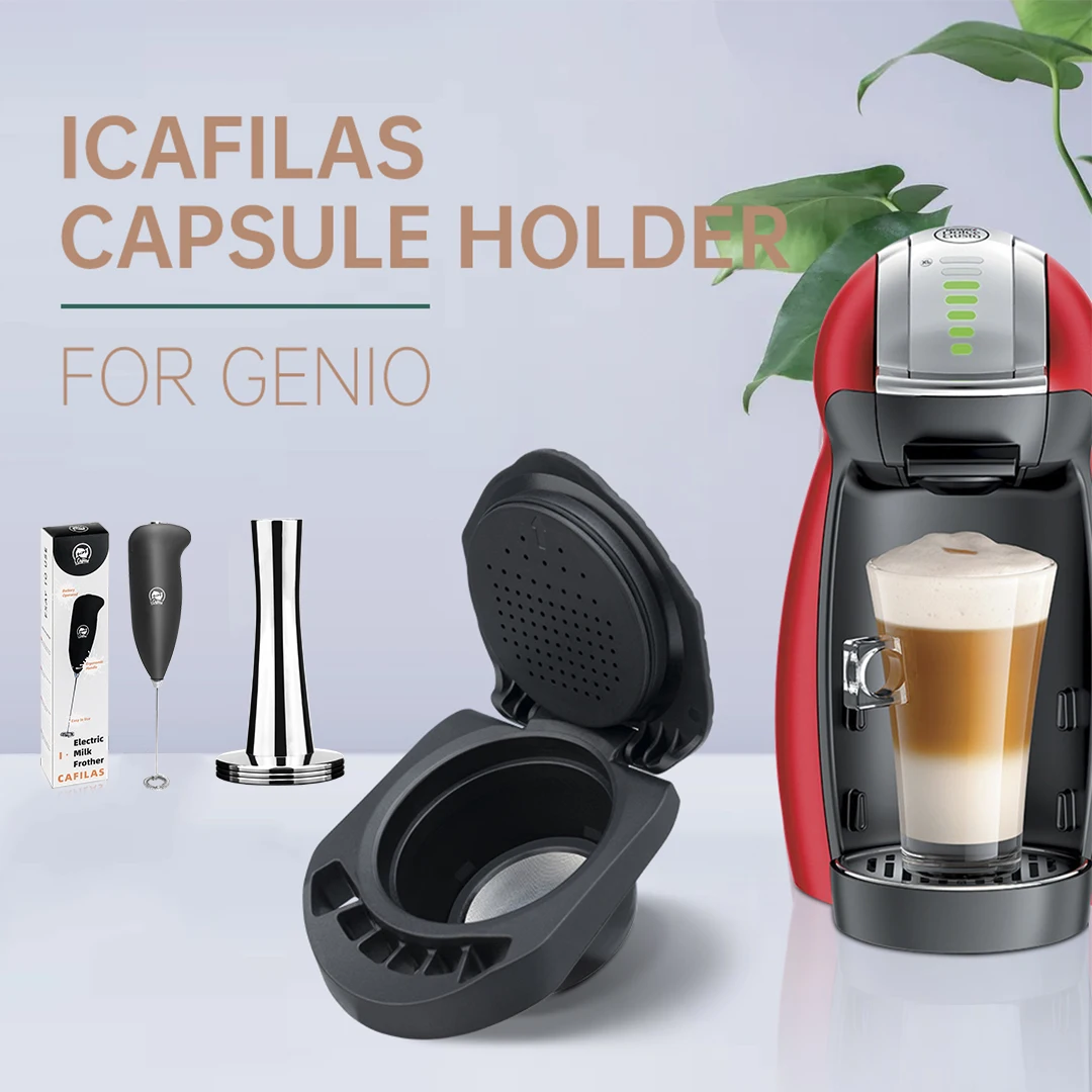 

icafilas Refill Reusable Dolce Gusto Capsule Adapter for Genio S Piccolo XS CIRCOLO Infinissima Coffee Capsule Convert Adapter