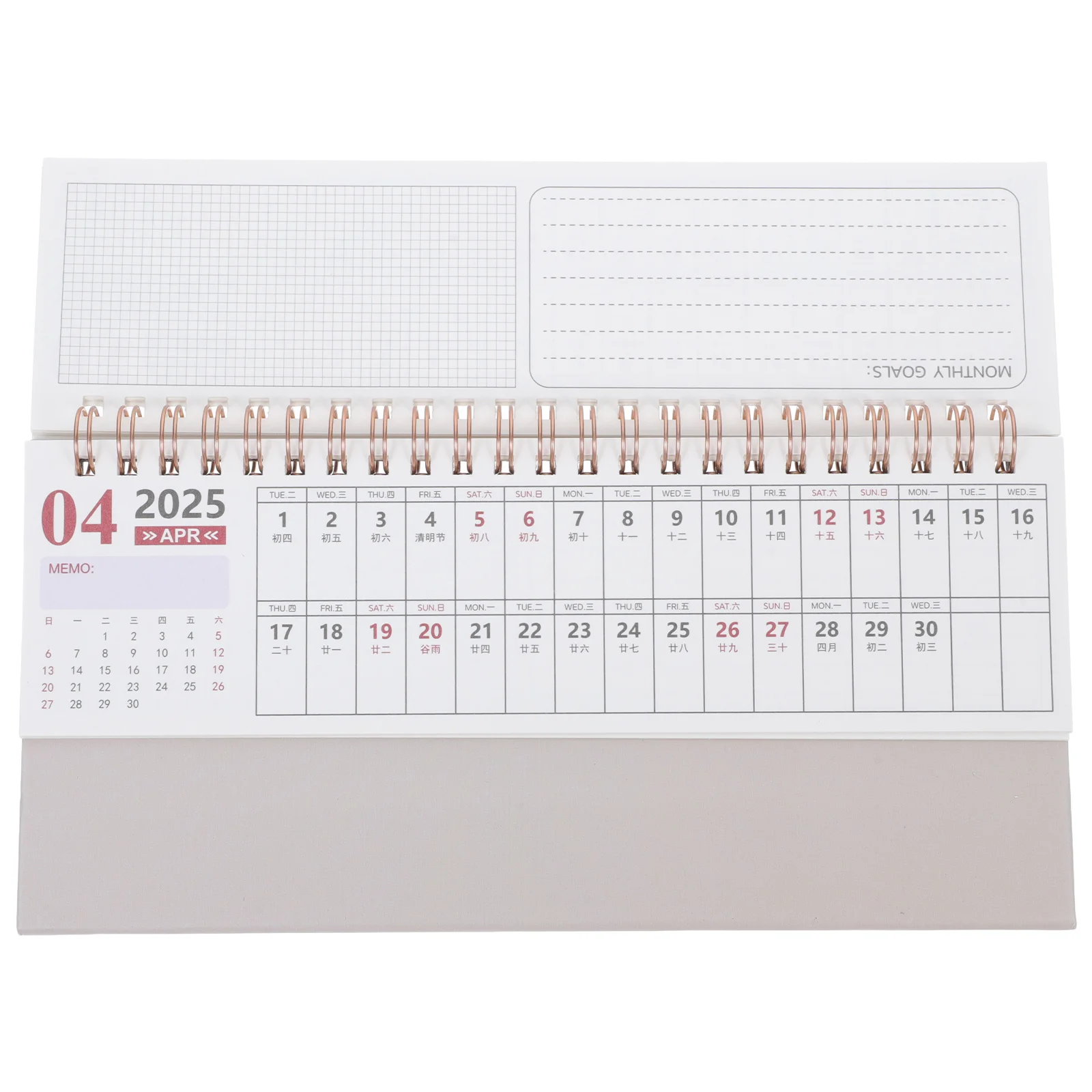 

Tabletop Flip Calendar Long Desktop Monthly Planner Modern Office Desk Calendar for Home Classroom Decorative Stationery
