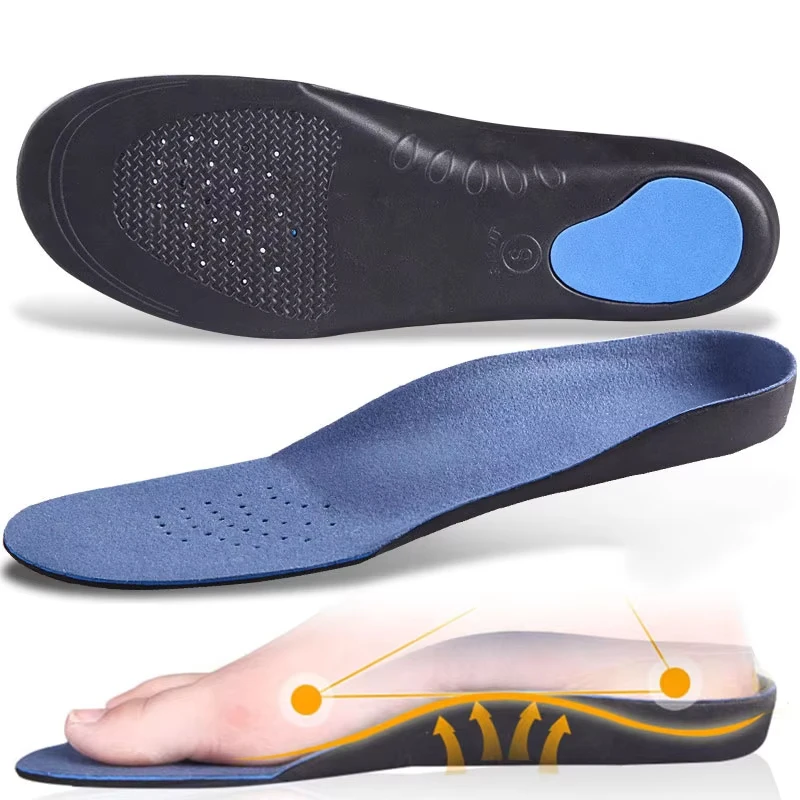 3cm Height Arch Support Insoles for Flat Feet Premium Comfortable Plush Orthopedic Foot Pads 3D Orthotic Gel Inserts