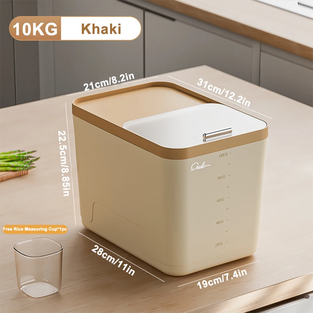 5/10/15Kg Rijst Opbergdoos Thuis Met Deksel Insect Proof Vochtbestendige Rijst Doos Verzegelde pot Keuken Container Opslaan Droge Graan