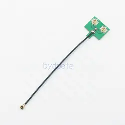 Y Type Splitter Cable 1x MHF4 WFL W.FL Plug to 2x UFL U.FL IPX Socket SMD on PCB 1.13mm Coaxial Cable RF 50 Ohm Kable