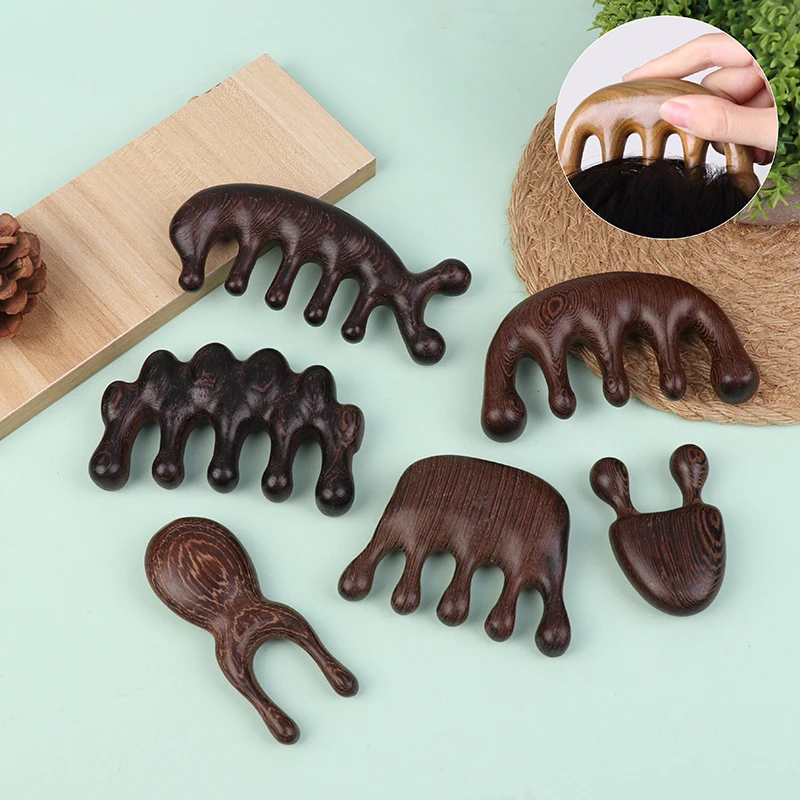 كارتون الخشب فروة الرأس تدليك العين جواشا تدليك الجسم تجميل متعدد الوظائف ميريديان مشط العناية بالجسم