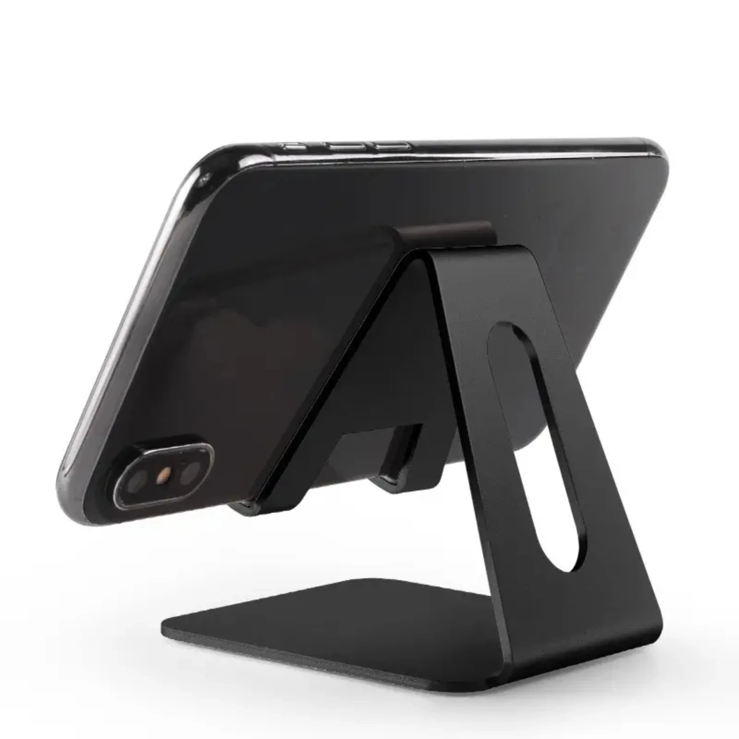 Metal Mobile Phone Holder Stand On Desktop Aluminum Alloy Tablet Holder For IPhone IPad Xiaomi Universal Table Cell Phone Stand