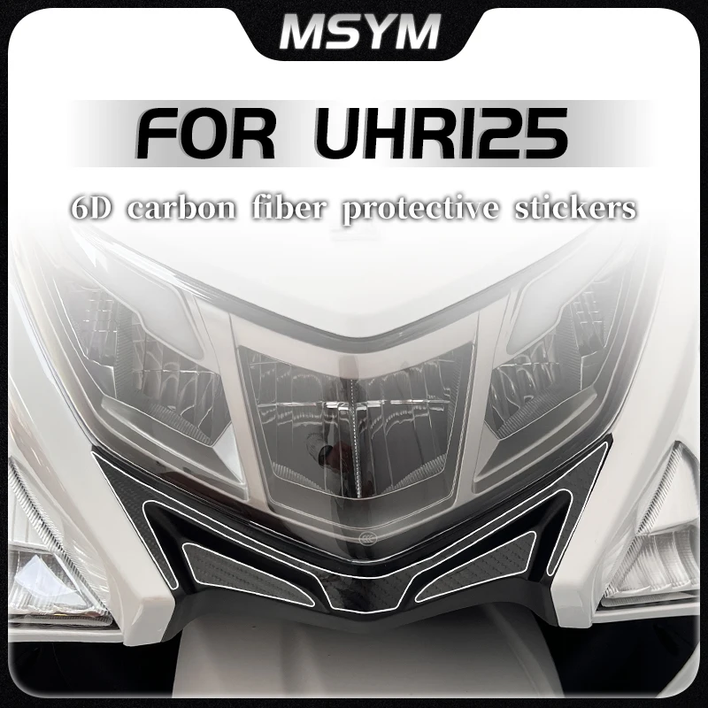 

Motorcycle 6D carbon fiber protective stickers car body film decorative stickers decal modification For HAOJUE UHR150 uhr 150