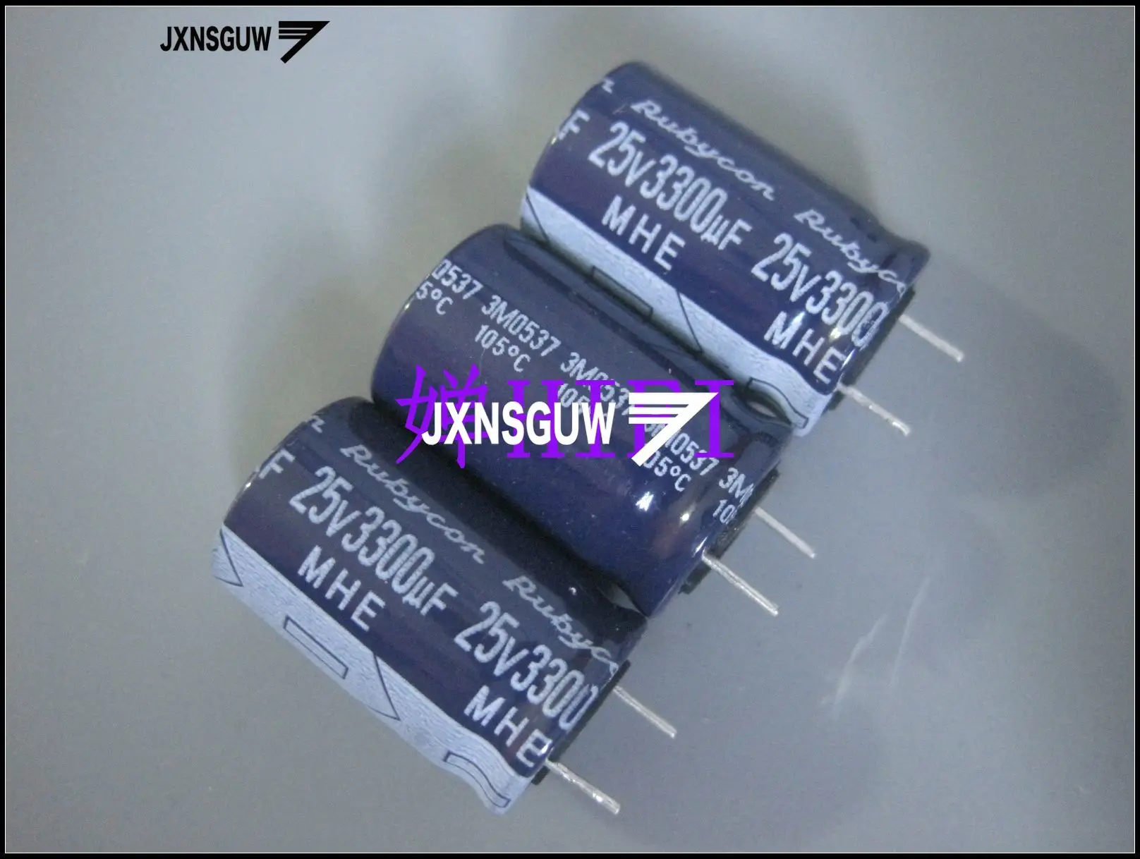

10PCS NEW RUBYCON MHE 25V3300UF 16X25MM Dark blue Aluminum electrolytic capacitors 3300uF/25v 105 degrees 3300UF 25V