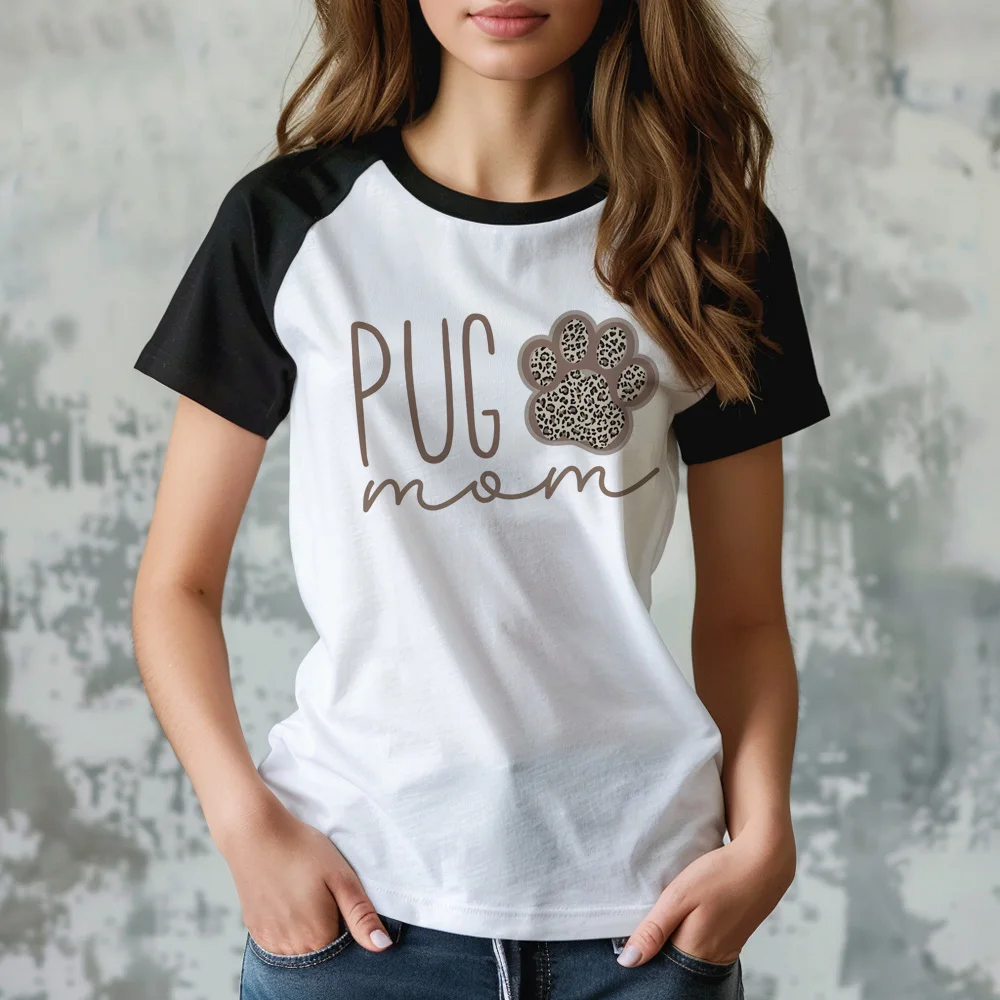 Pug t shirt women streetwear anime comic t shirt girl 2000s clothes