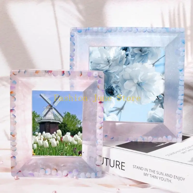 

N5KA Photo Frame Resin Mold Silicone,Picture Frame Silicone Molds for Epoxy Resin Square Epoxy Resin Molds for DIY Home Décor