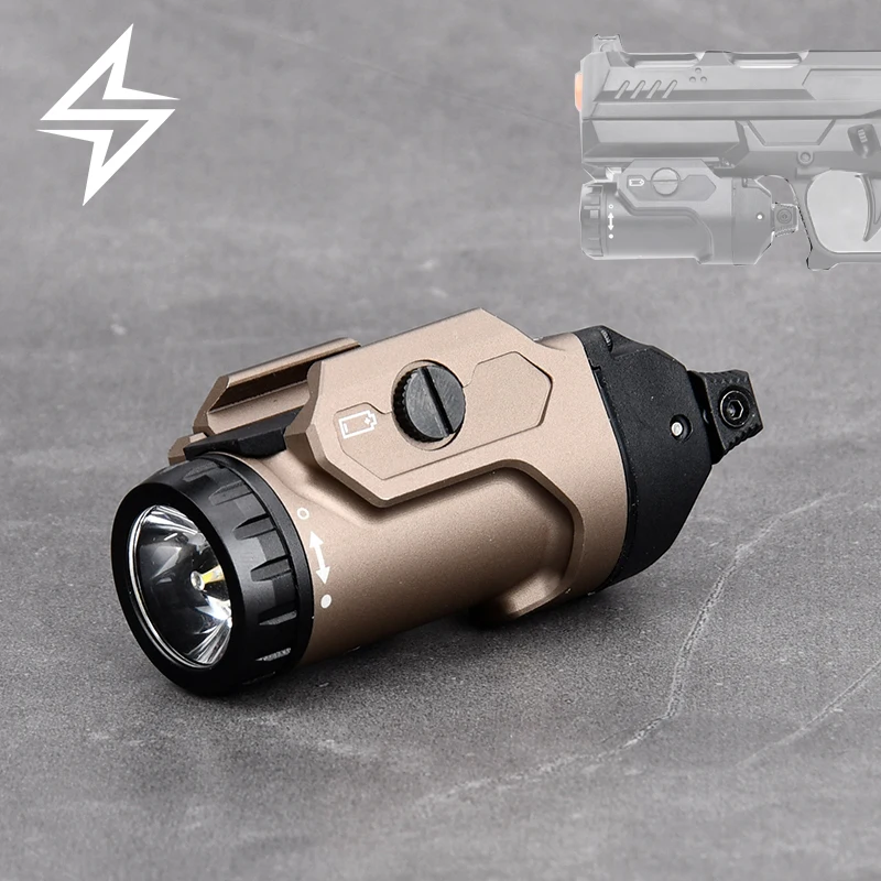 

Tactical Flashlight Metal White Light LED 400LM Air Gun Equipment Hanging Pistol Light Mount Glock Outdoor Safety Lighting Tool