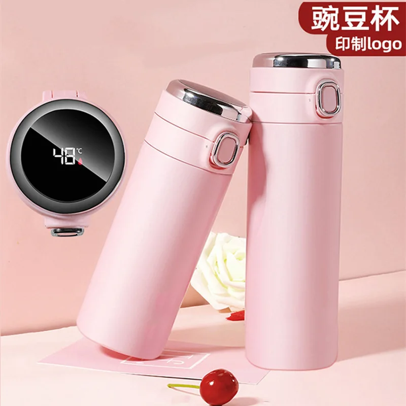 

Smart Temperature Display Thermos Cup Portable Car Water Cup Led Display Cup 304 Stainless Steel Water Cup Water Bottle