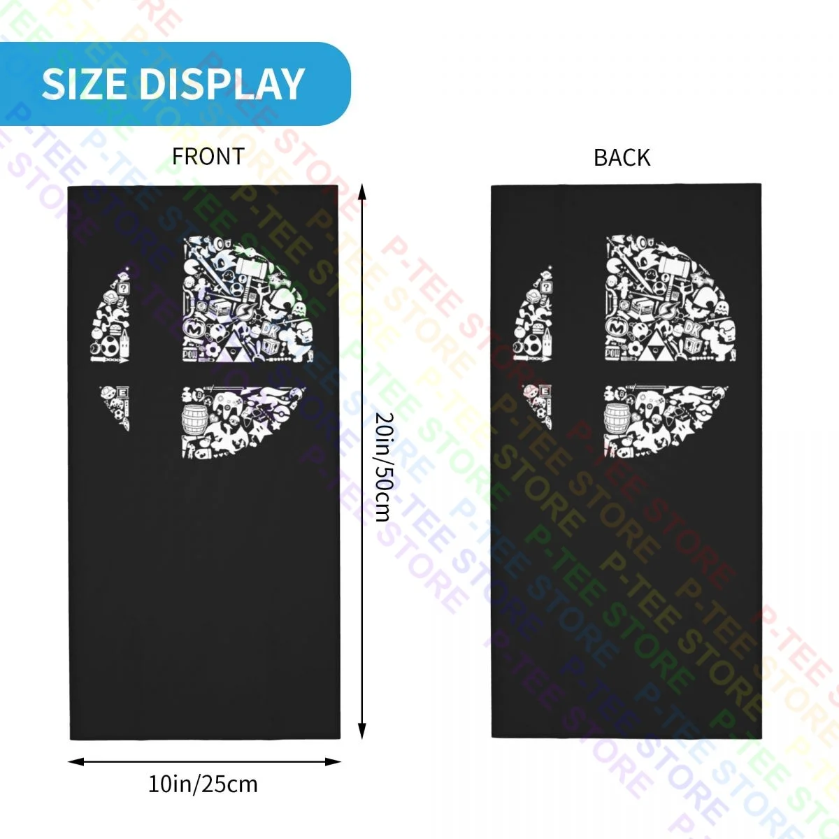 Super Smash Bros Ultimate Silhouette Take On Smash Neck Gaiter Bandana bufanda máscara facial Summer Ourdoor Cover Bandana