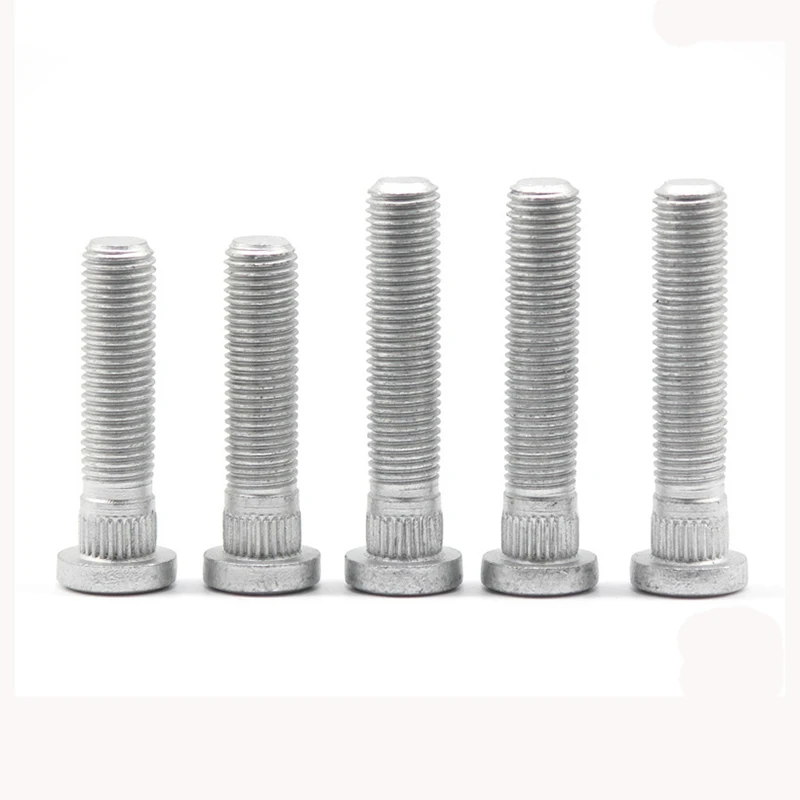 10/16pcs 12X1.25 46MM Extra Long Wheel Hub Spline 12.3MM Bolts Screws Studs for Suzuki Silverado Silver- Automotive Hardware Kit