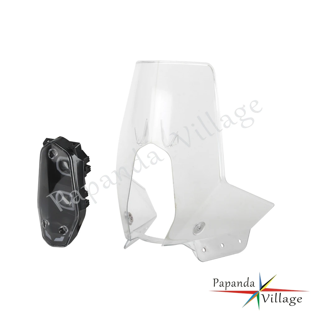 Motocross Adventure Dirt Bike Rally Clear Fairing Windshield For 450 RALLY REPLICA 701 BAJA 701 RALLY ENDURO 690 LED Headlight