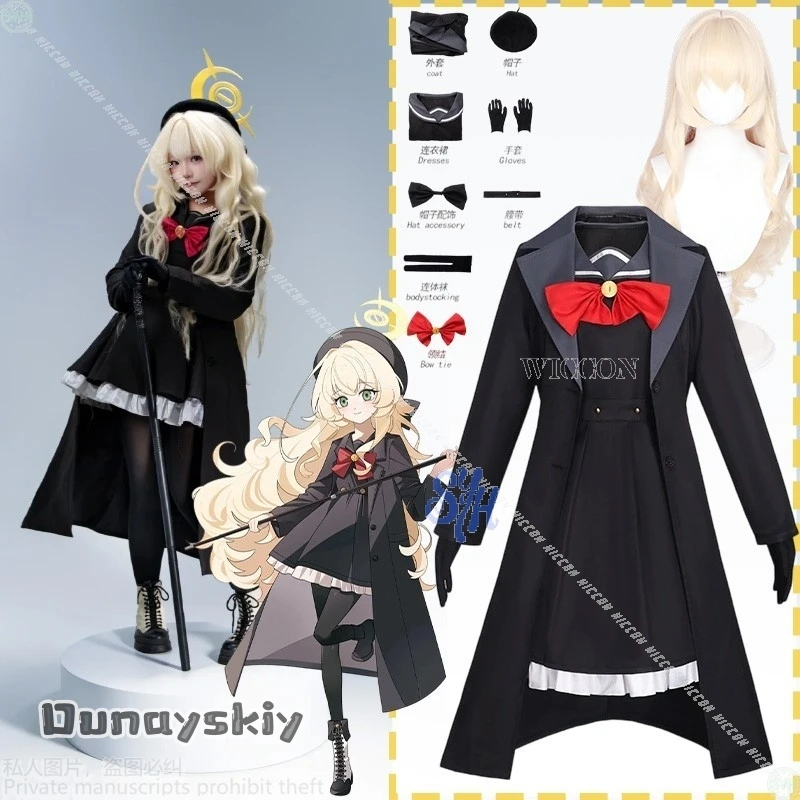 

Anime Game Blue Archive Cosplay Smiling Professor Niyaniya {Dunayskiy States} Kawaii JK Jirai Kei Girls Dress Lolita Halloween