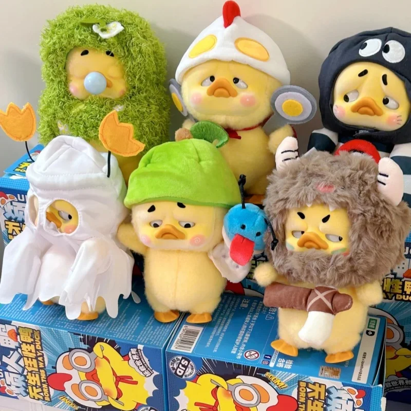 

Authentic Blind Box Upset Duck V3 Born This Way Vinyl Plush Dolls Cute Duck Anime Action Figure Mystery Box Birthday Gifts Toys