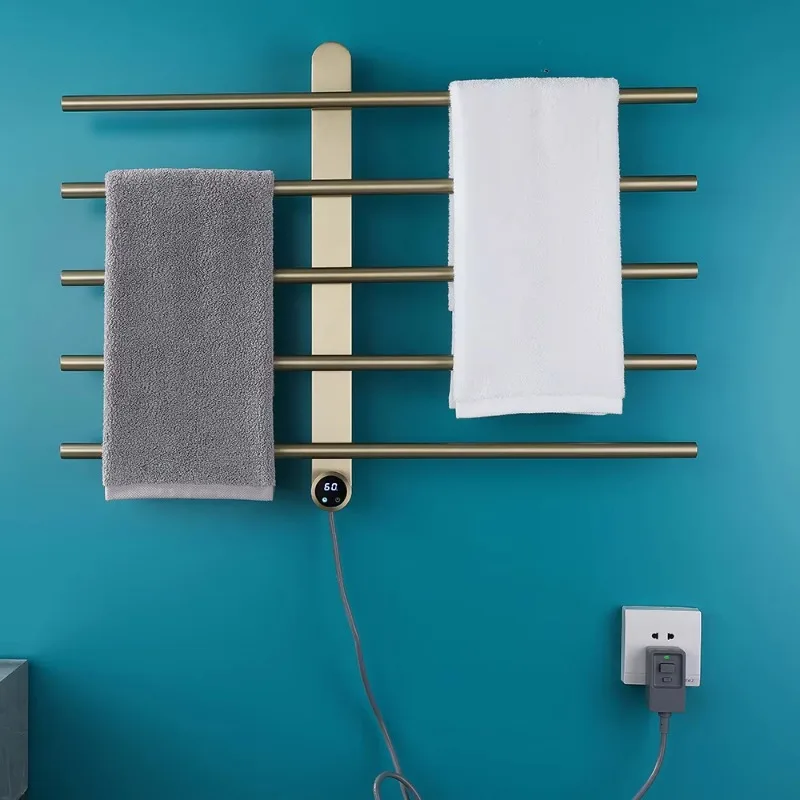 Intelligent Electric Towel Rack for Bathroom, Toilet, Electric Heating, Drying, Household Storage, Towel Rack