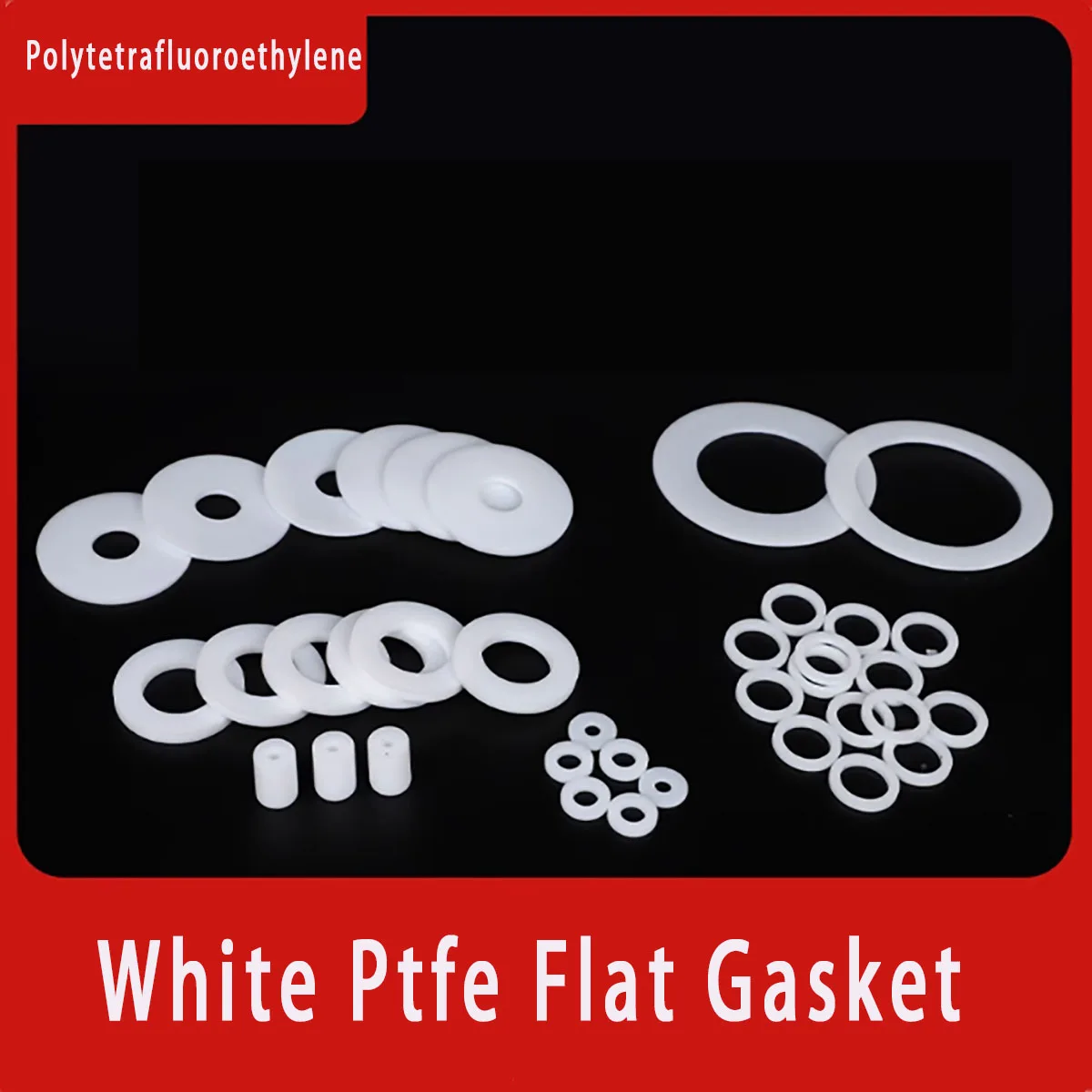 

White PTFE Flat Washers M2 M2.5 M3 M4 M5 M6 M8 M10 M12 Plastic Spacer Insulation Waterproof Sealing Hard Gasket