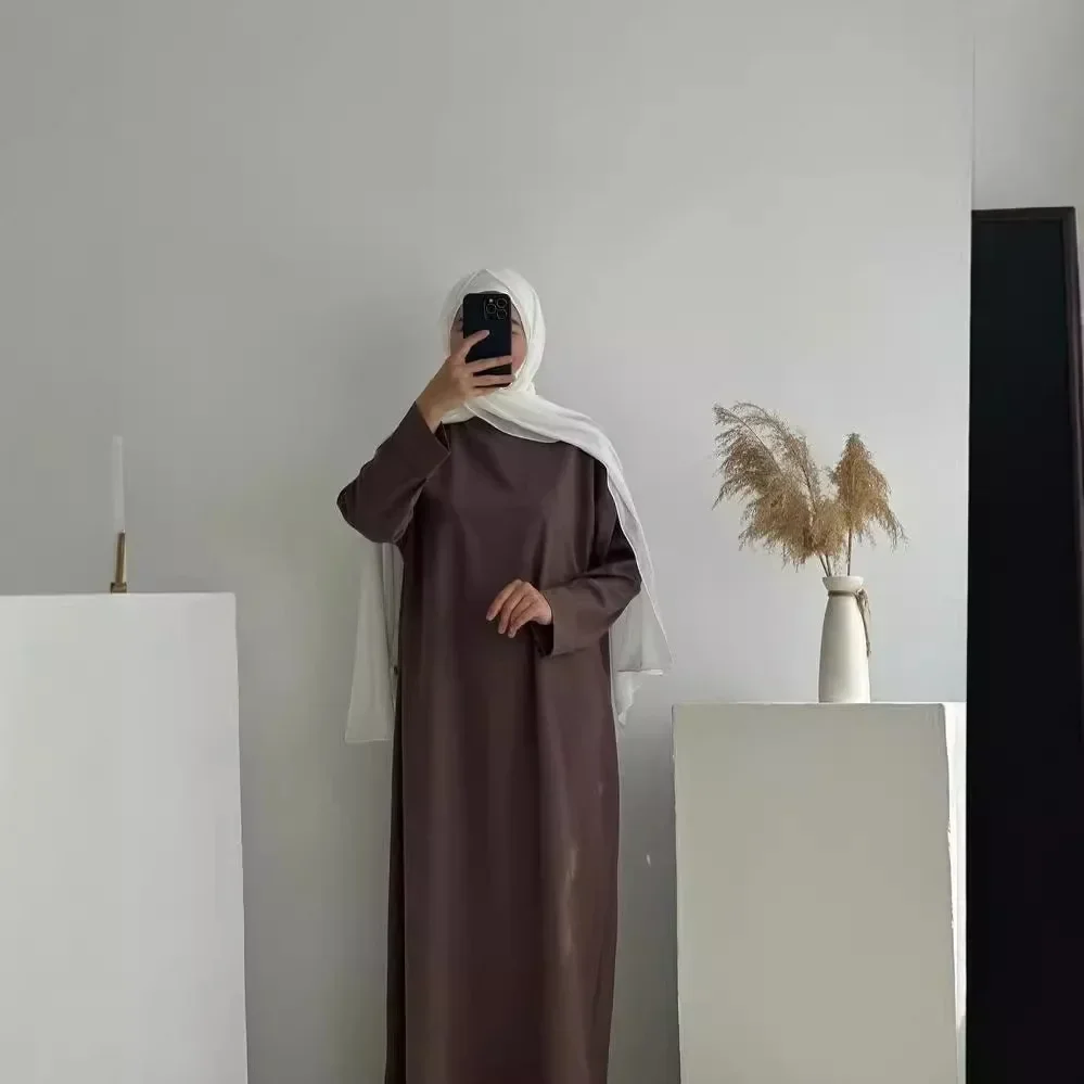 Eid มุสลิมชุดผู้หญิง Abaya ฤดูใบไม้ร่วงดูไบ Abayas Jalabiya โมร็อกโกเจียมเนื้อเจียมตัวชุด Kaftan อิสลาม Vestidos Saudi อาหรับยาว Robe