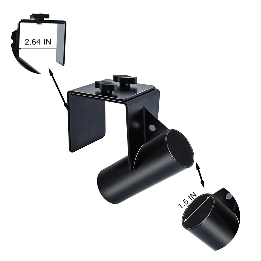 

Adjustable Ice Fishing Rod Bracket Portable Design Fits Sled Widths 1 5 3 26 Inches Metal Rod Holder for Stable Support