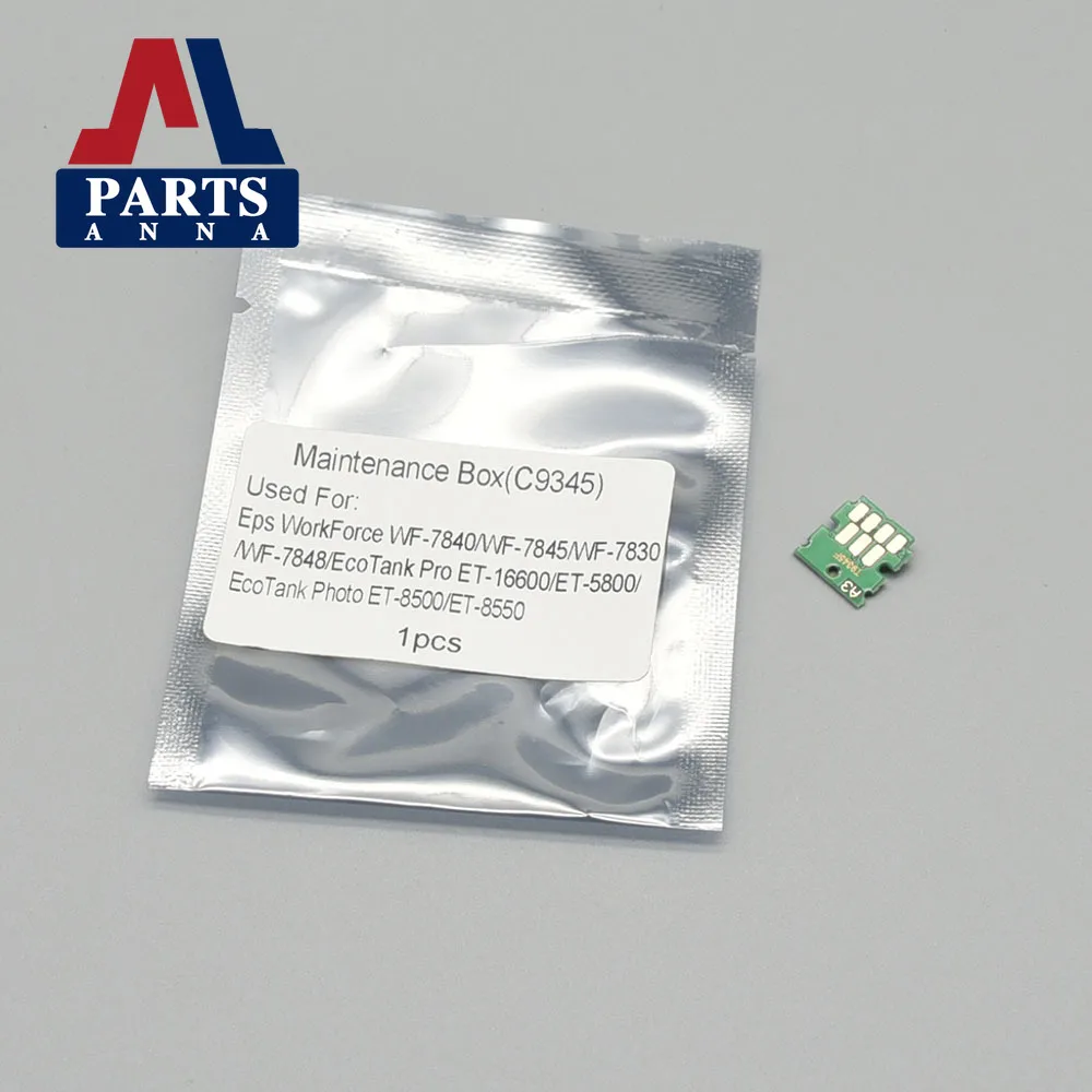 

5 шт. C12C934591 C9345 для EPSON ET 16150 16600 16650 5880 5850 5800 WF 7845 7840 7830 7820 L8168 L8188 Чип коробки для обслуживания чернил