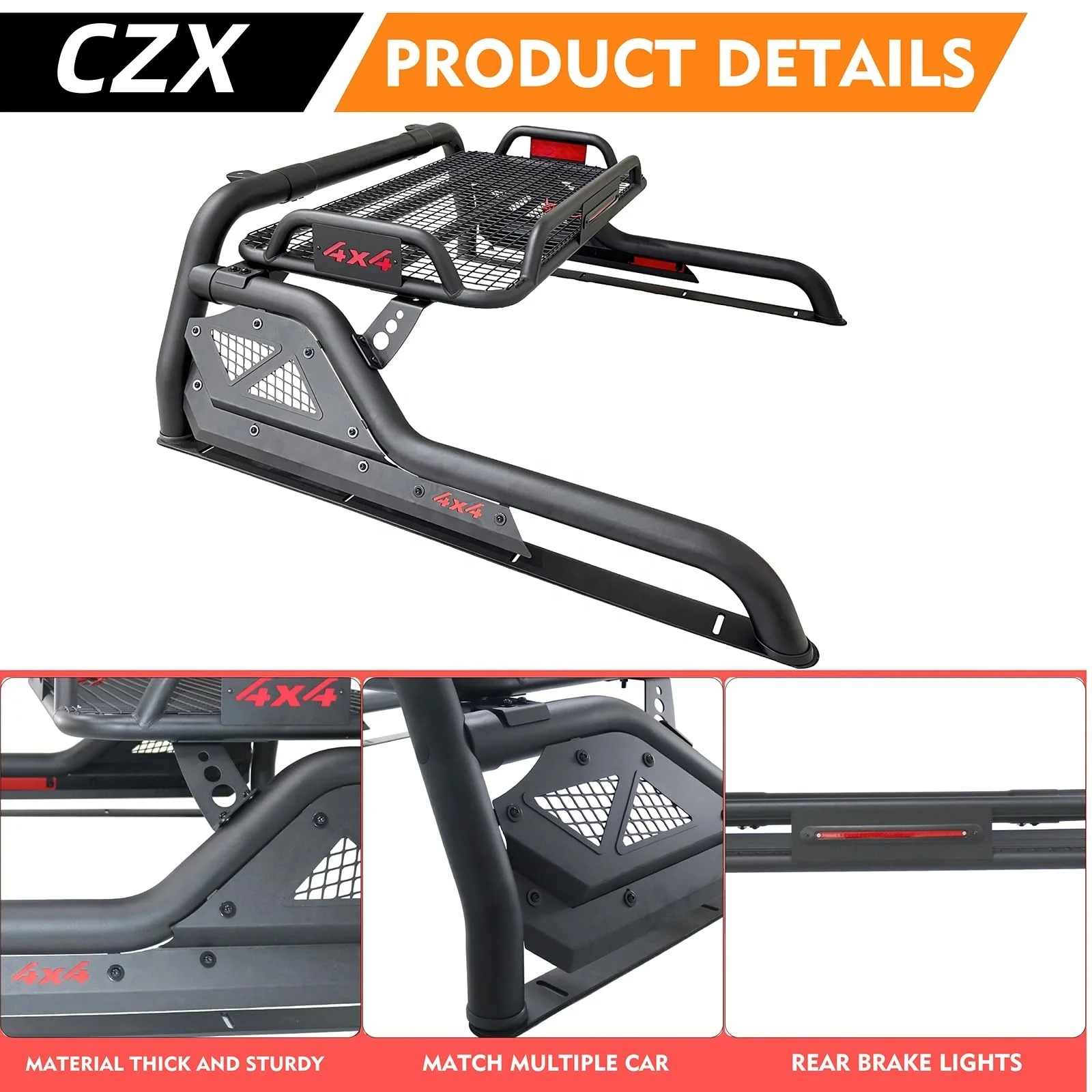 Adjustable Sport Roll Bar Chase Rack Roll Bar For Ford Raptor F150 Toyata Tacoma Ram 1500 Pickup Truck Bed Miata Anti Roll Bars