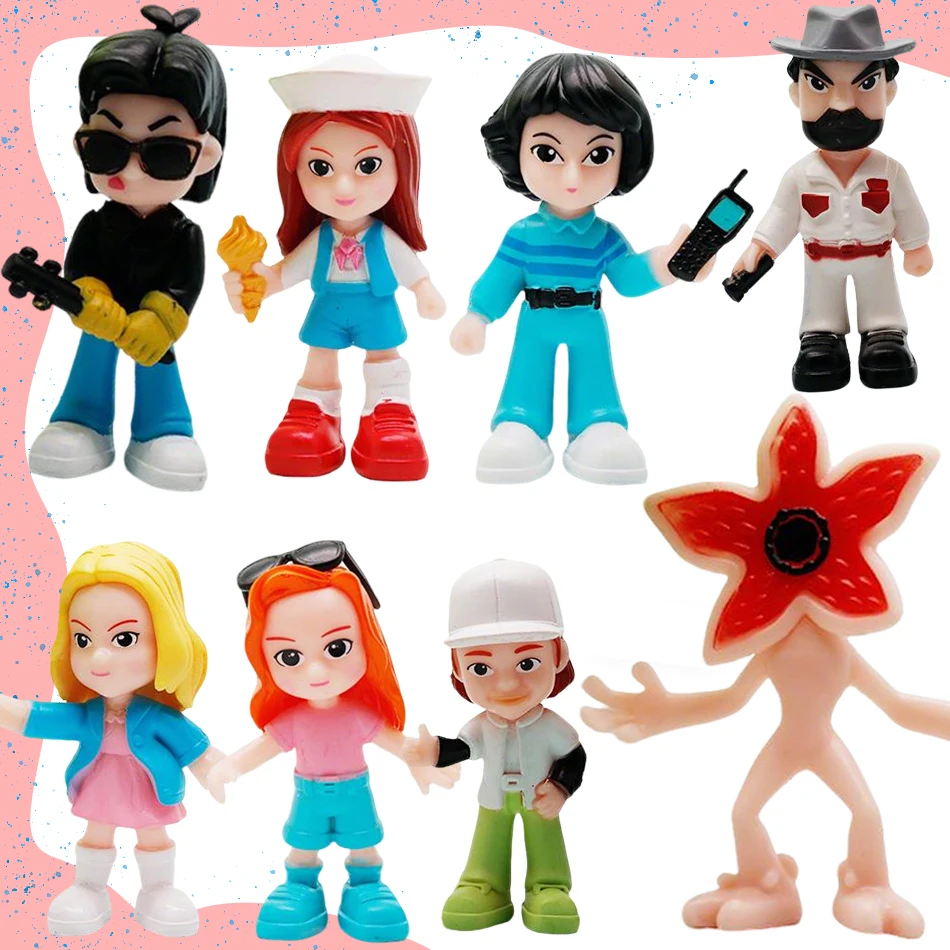 8 قطعة/المجموعة Q نسخة أحد عشر سوف نانسي ستيف الشكل ديموجورجون D'artagnan عمل الشكل الفيلم نموذج لعب الاطفال هدية #2