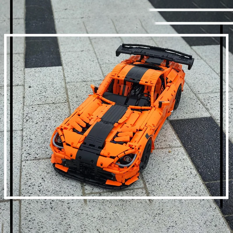 3141 Uds. MOC Dodge Viper ACR modelo técnico bloques de construcción construcción regalos de navidad DIY juguete educativo ladrillo niños cumpleaños