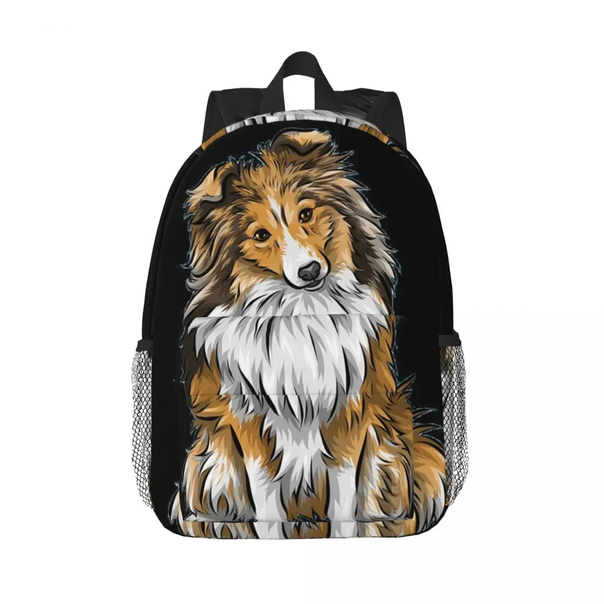 

Sheltie Dog Backpack Hot Sale Daypack Large Capacity Boys Girls BookBag Shoulder Bags for Men Women Children School Bag