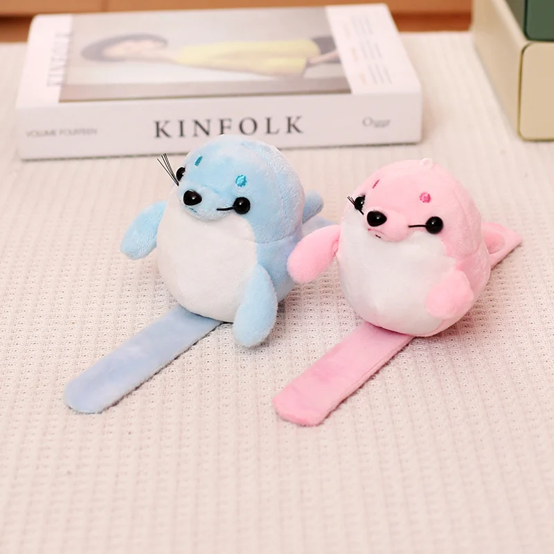 Ocean animals, seals, penguins, popping rings, plush toys, creative design, cute, soft, comfortable, warm home decoration