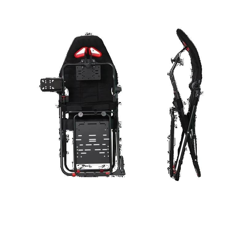 Small apartment home racing seat bracket steering wheel emulator