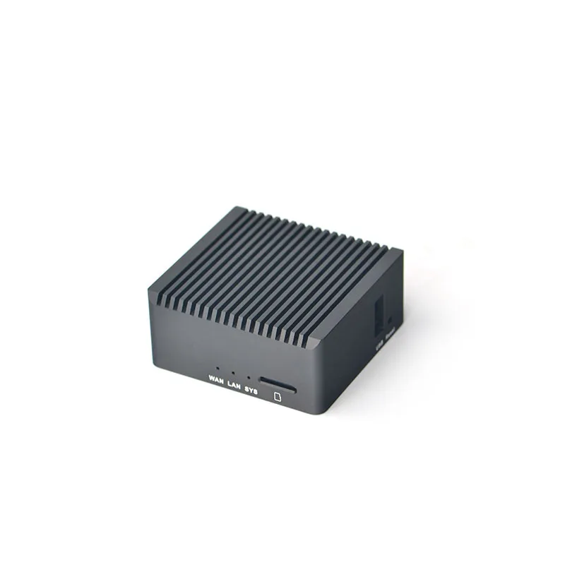 NanoPi R2S Mini Roteador com Caixa De Metal, Rockchip, RK3328, CNC, Porta Gigabit Dupla, 1GB SBC, Sistema Openwrt