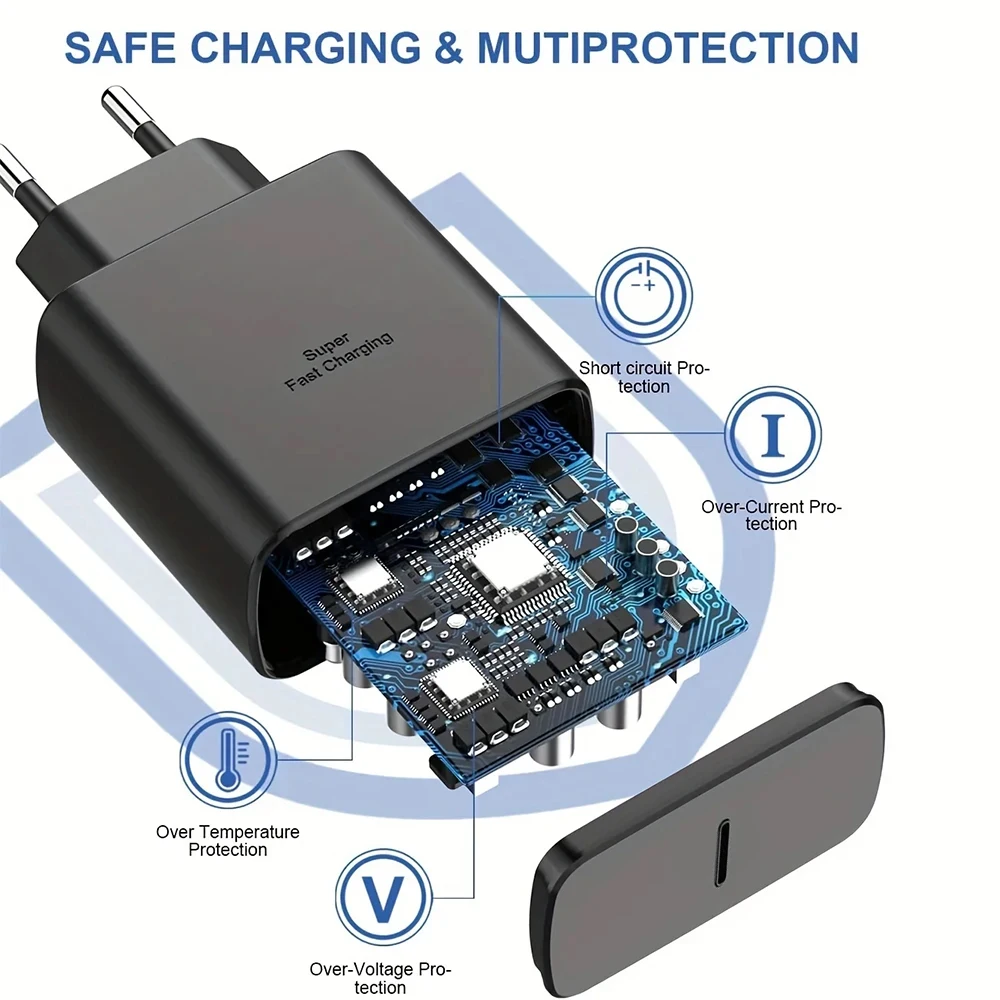 PD 45W For Samsung Charger Super Fast Charging For Samsung Galaxy S25 S24 26 Ultra A55 A56 S22 S21 S20 Chargers Cable USB to C