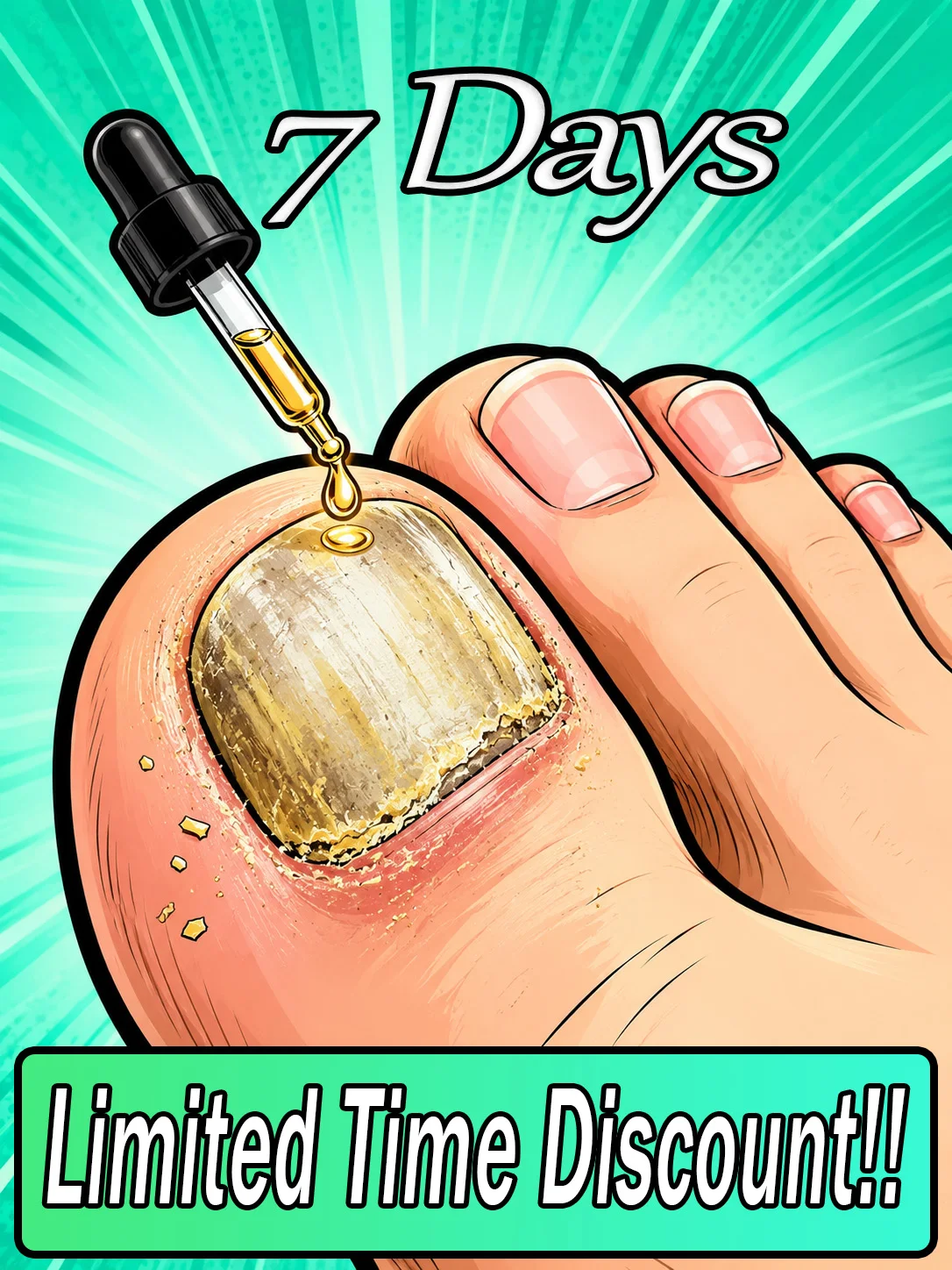 Gentle Foot‑nail Care Serum, Nourishes Dry Cuticles, Refines The Appearance Of Yellow Thickened Brittle Damaged Toenails