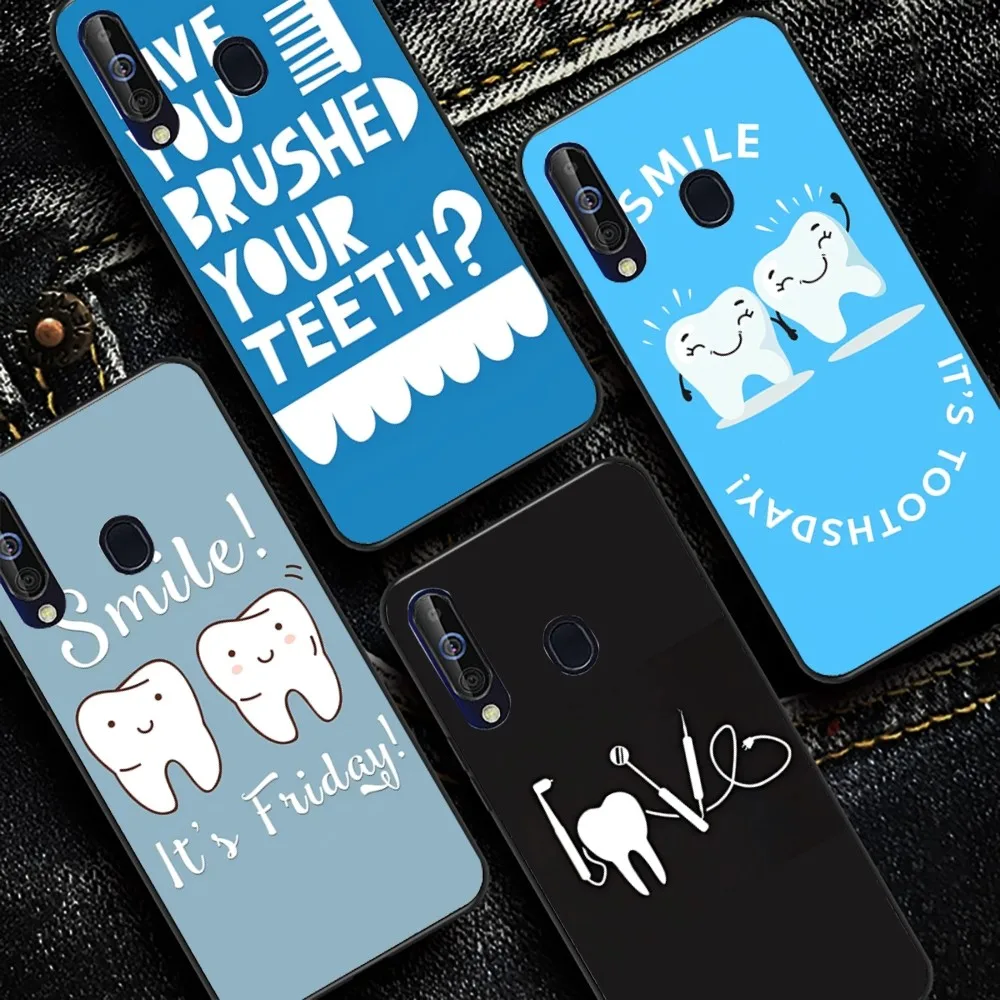 Dentist Dental Crowned Teeth Phone Case For Samsung A 10 11 12 13 20 21 22 30 31 32 40 51 52 53 70 71 72 73 91 13 shell