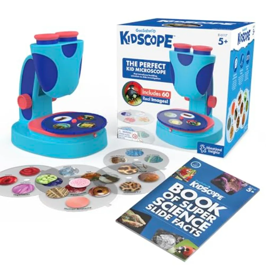 

GeoSafari cope - STEM Toys for Toddler Learning Toys Microscope with Prepared Slides Science Set for Boys and Girls Ages 5+