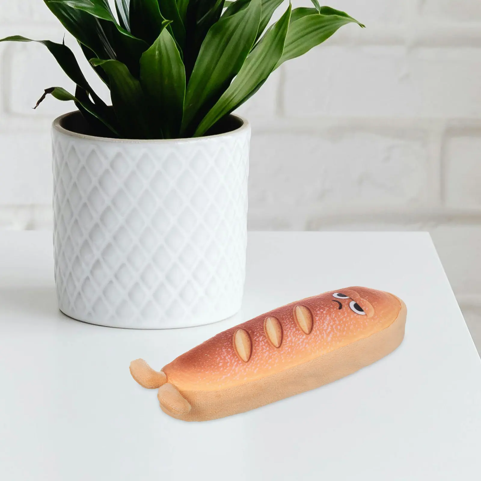 Cute Bread Pencil Case Brown Large Kawaii Zipper School Makeup Bag Organizer Cartoon Toast Novelty Face Pouch for Adults