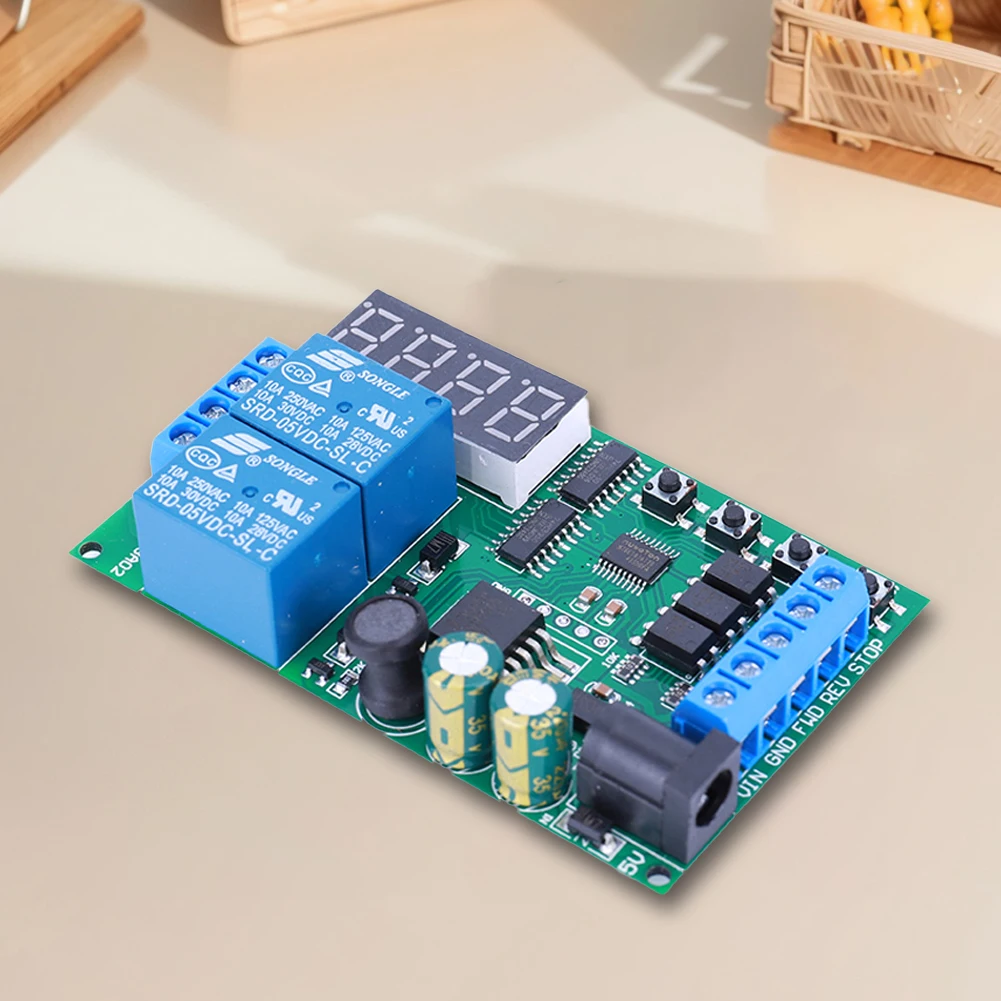 DC 5-24V Cycle Delay Relay Module Multifunction Motor Controller Relay Board Forward Reverse Control Limit Start Stop Switch