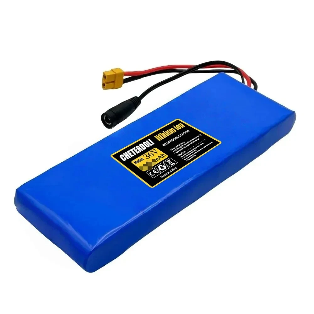 신형 36V 4000mAh 10S1P 18650 리튬 배터리 BMS 포함, 250W 전기용 고용량 충전식 배터리 팩 긴 수명