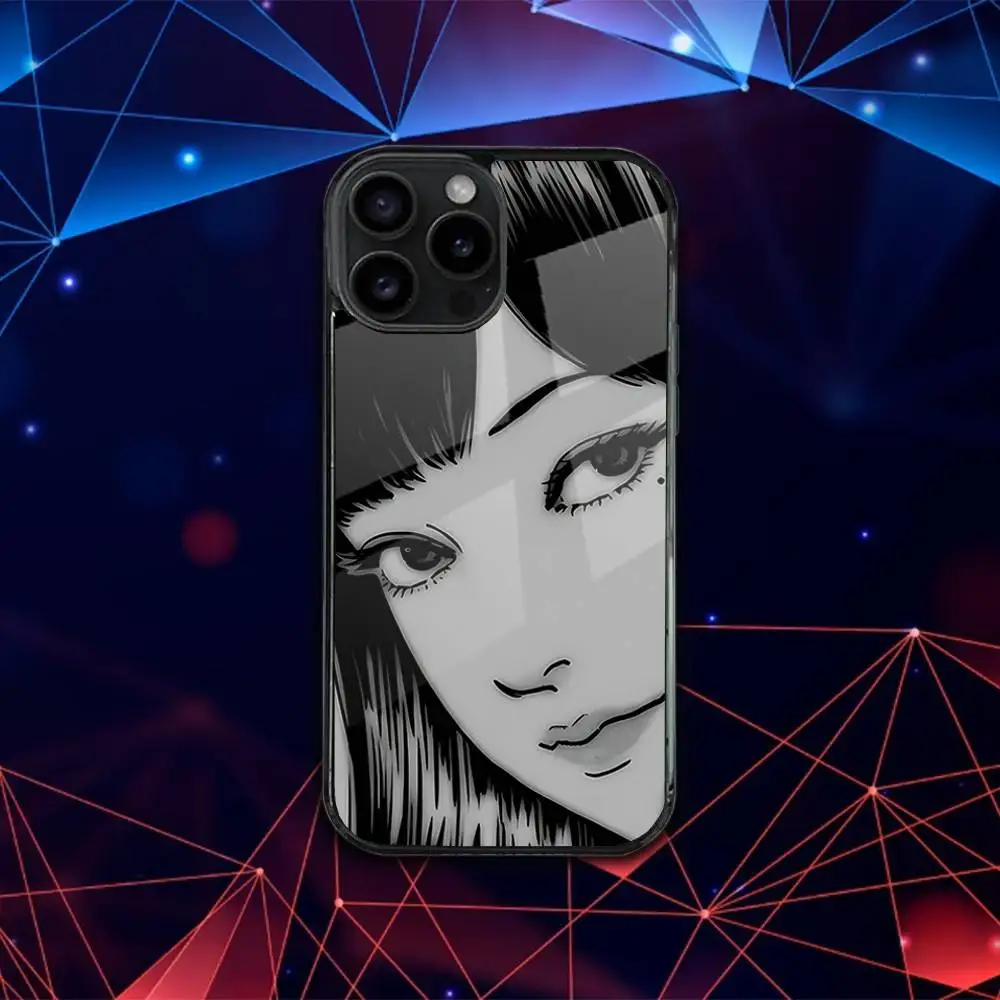 Casing Ponsel T-Tomie Comics J-Junji Ito Untuk iPhone 17,16,15,14,13,12,11,Pro,Max,Plus,Mini,SE4,E Pengisian Daya Nirkabel Magnetik Magsafe