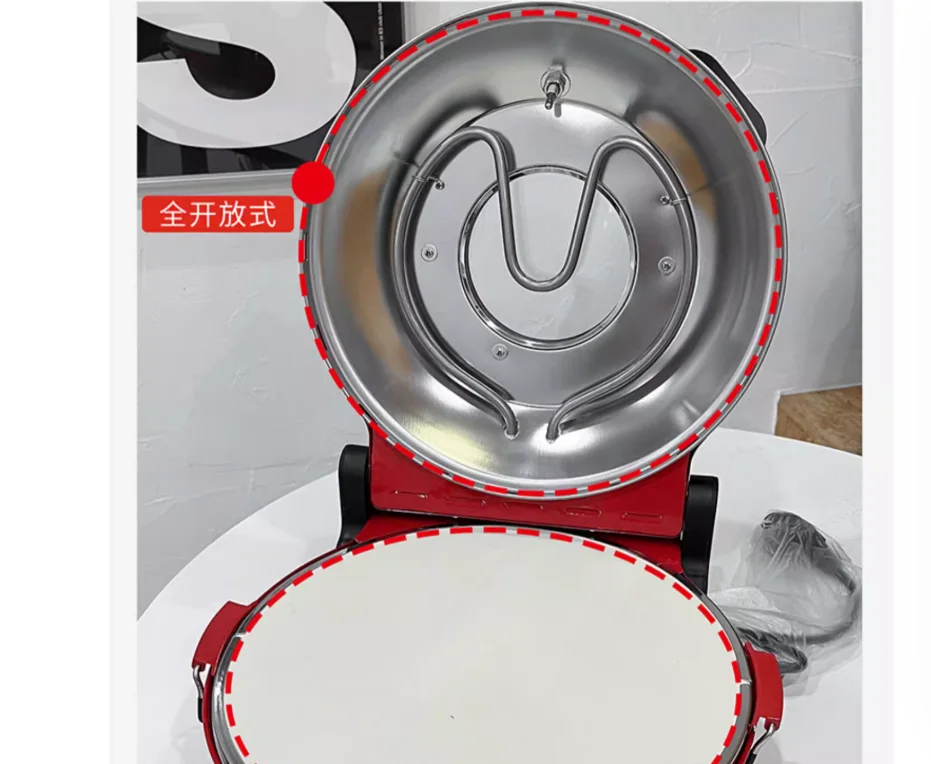 2026 12 Zoll neuer beheizter Pizzaofen 220 V 31 cm Outdoor-Grill Tragbarer kommerzieller Ofen für zu Hause Mechanischer Knopf