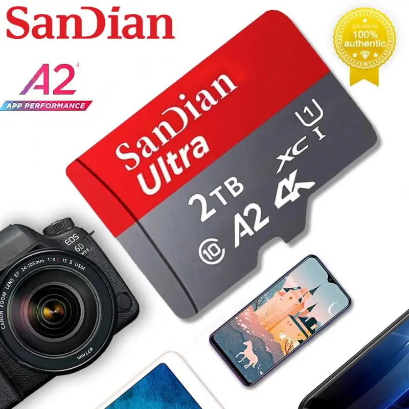 2TB SD Memory Card 128GB SD/TF Flash Card Mini SD Cards 1TB 512GB Micro TF SD Card 256GB For Phones Drones Fast Shipping