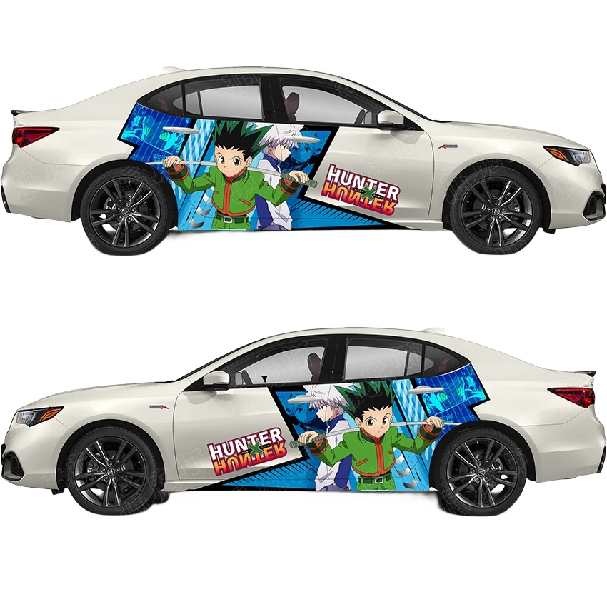 

Японский автомобиль мультфильм HUNTER Itasha Draffiti наклейка на заказ водонепроницаемая аниме пленка для изменения цвета тела для украшения автомобиля