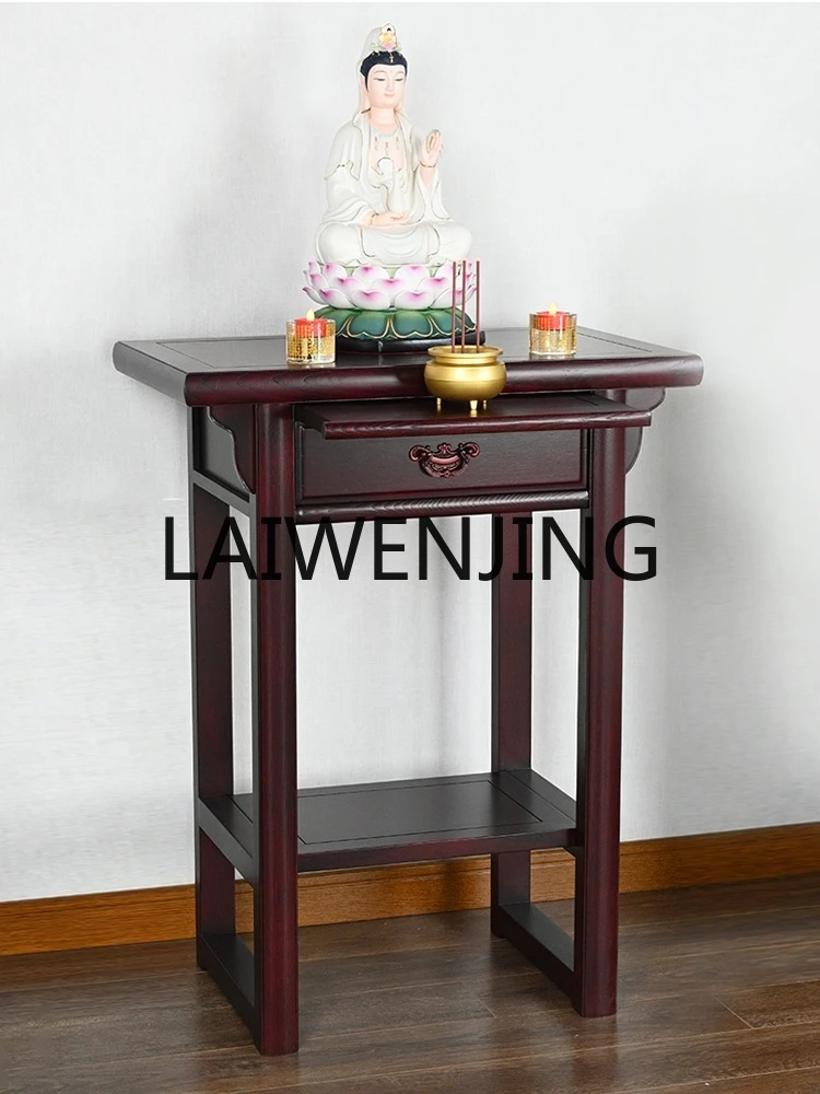 

Household Economical a Long Narrow Table God of Wealth Simple Home God Case Buddha Shrine Altar