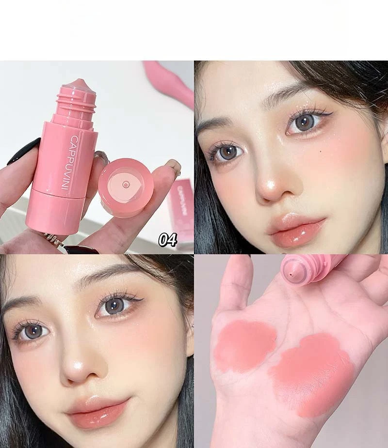 Liquid Blush Matte Low Saturation Pink Expanding Color Natural Flush for Students Daily Makeup Portable Lightweight Long Lasting