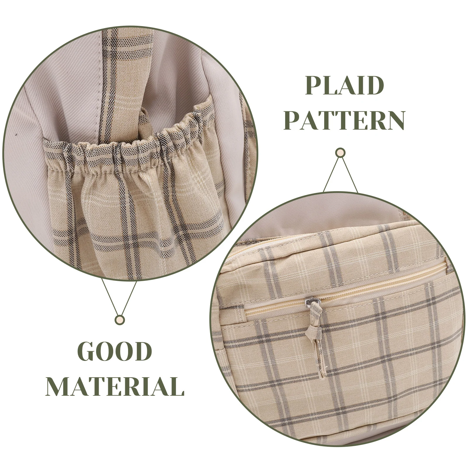 حقيبة ظهر جمالية لطيفة للمراهقين، تصميم منقوش بسعة كبيرة، حزام مريح، مادة كتان من القطن والبوليستر المتين