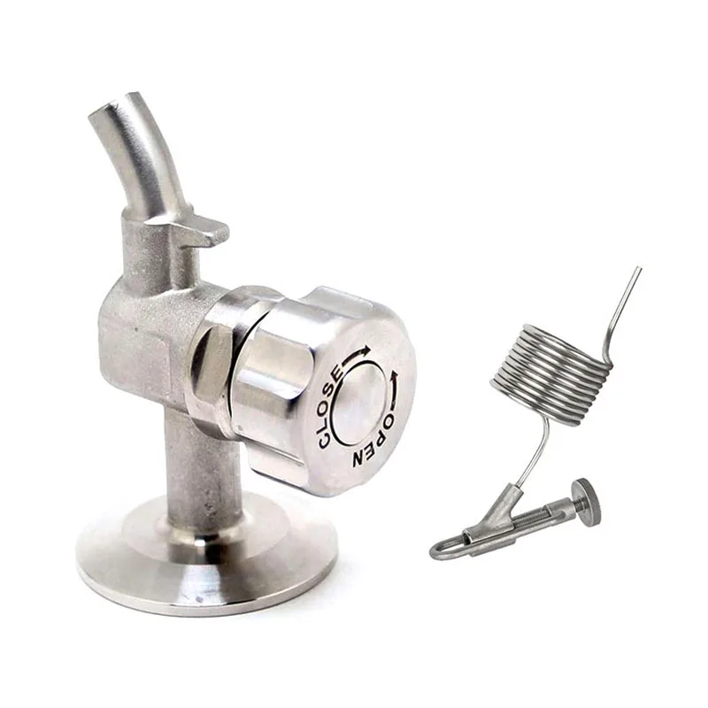 Stainless Steel Hygienic Food Grade Clamp Beer Aseptic Sampling Valve/Chuck Type Defoamer And Defoamer