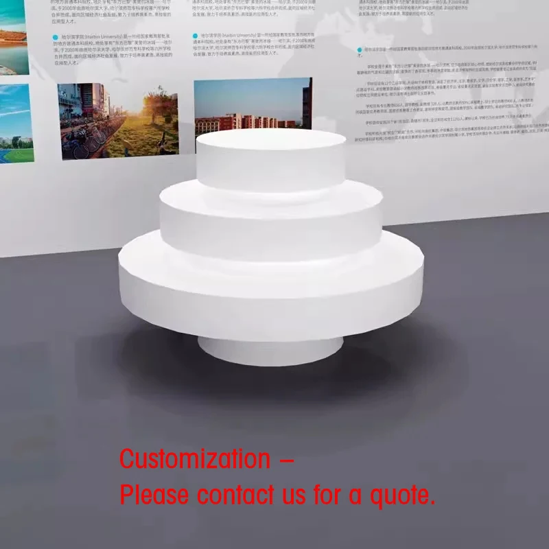 custom.Nakashima Exhibition Hall Customizable Light Display Experience Table Innovative Paint Showcase Counter Design