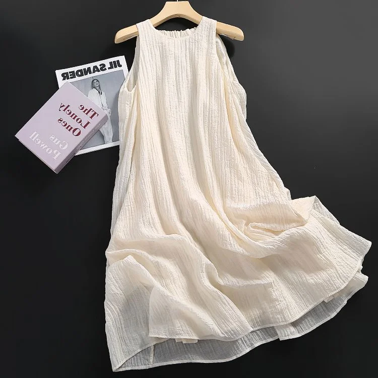 

Женская летняя юбка А-силуэта больших размеров, свободного кроя, скрывающая недостатки фигуры, универсальная, на бретельках, с кружевом, повседневная, в корейском стиле, с круглым вырезом